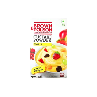 Brown &amp; Polson Custard Powder Vanilla 500g-custardpowder500g