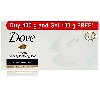 Dove Beauty Bathing Bar 400g+100g Free-dovebeautybar400g