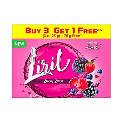 Liril  Berry Blast 3U 125G +75g Free-lrilsoap375g