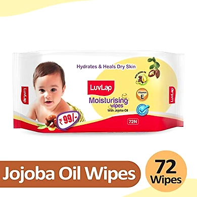 Luvlap Moisturising Wipes With Jojoba Oil 72n-WipesJojobOil