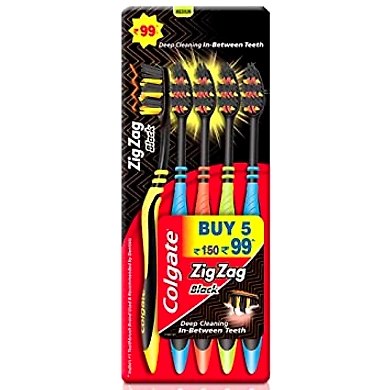 Colgate Zigzag Deep Cleaning Between Teeth Toothbrush 5n-Toothbrus