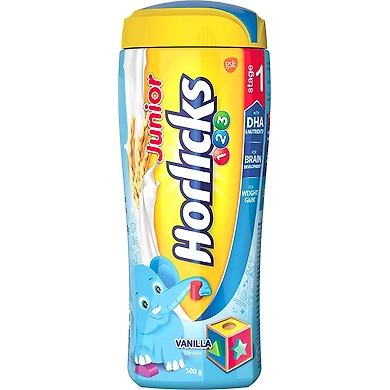 Junior Horlicks Vanilla 1,2,3 500g-vanillahorlicks500g