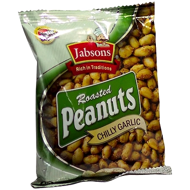 Jabsons Roasted Peanuts Chilly Garlic 140g-ChillyGarlic