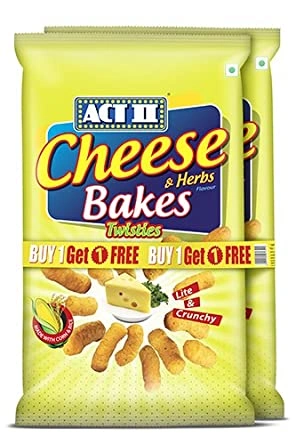 Act II Cheese &amp; Herbs Bakes Twisties 55g-act