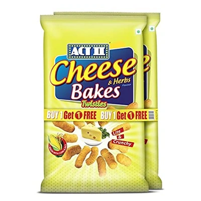 Act II Cheese & Herbs Bakes Twisties 55g