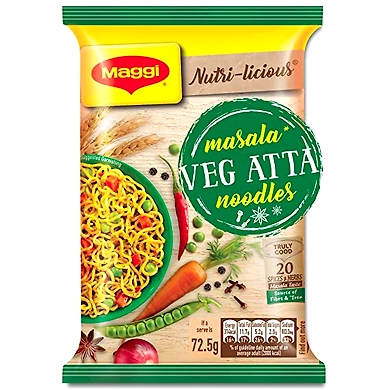 Maggi Veg Atta Noodles - 72.5g-maggiattasingl