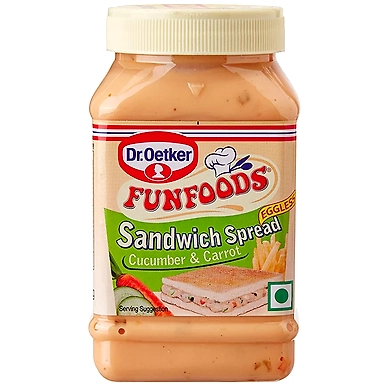 Dr. Oetkar Funfoods Cucumber &amp; Carrot Sandwich Spread 275g-ffcuccrtspread