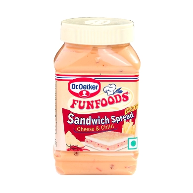 Dr. Oetkar Funfoods Cheese &amp; Chilli Sandwich Spread 275g-ffcheesechillisprd
