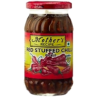Mother's Recipe Red Stuffed Chilli Pickle 400g