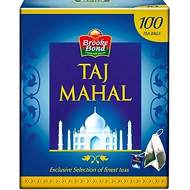 Brooke Bond Taj Mahal 100 Tea Bags-BBtajmhlteabag100