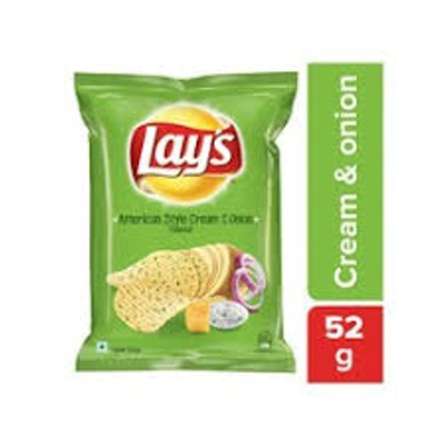 Lays American Style Cream & Onion Flavour 52g