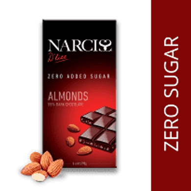 Narciss Almonds 55% Dark Chocolate 90g-narcissalmondss90g