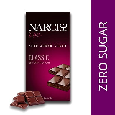 Nraciss Classic 55% Dark Chocolate 90g-narcissdark90g