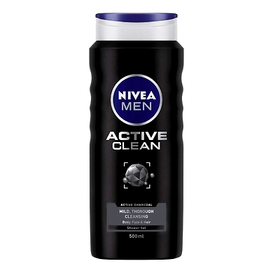 Nivea Men Active Clean Shower Gel 500ml-niveamenshowergel500ml