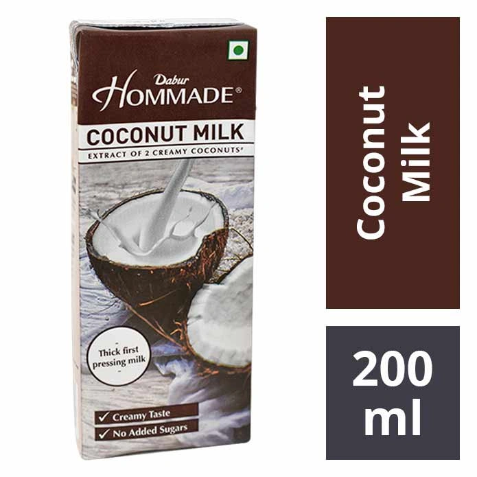 Dabur Hommade Coconut Milk 200ml-coconutmilkdabur200ml