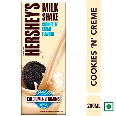 Hershey's Milk Shake Cookies 'N' Creme Flavour 200ml-milkshakecookies200ml