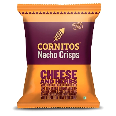 Cornitos Nacho Crisps Cheese And Herbs 60g-cheeseandherbs60g