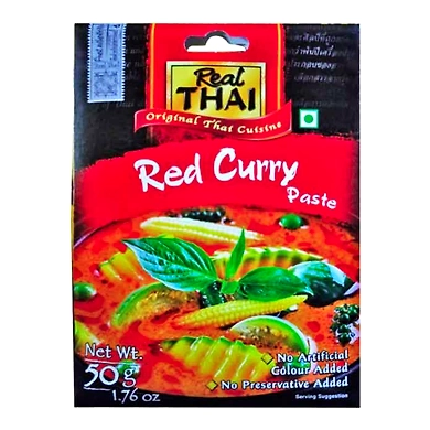 Real Thai Red Curry Paste 50g-realthairedcurrypaste50g