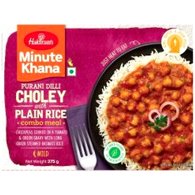 Haldiram's Purani Dilli Choley With Plain Rice 375g-haldiramcholeypalainrice375g