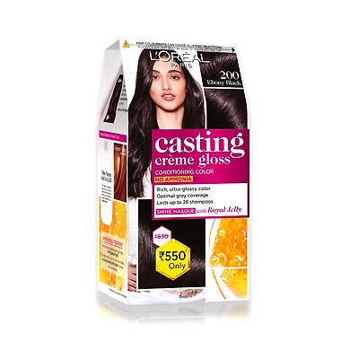 L'oreal Ebony Black Color 87.5g-ebonyblacklorealcolor87g