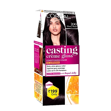 L'oreal Ebony Black Color 21g-lorealebonyblackcolor21g