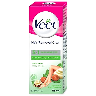 Veet Lily Hair Removal Cream 25g-veetremovalcream25g