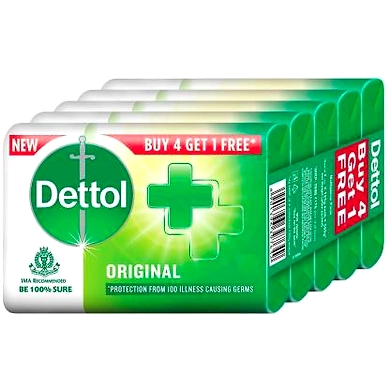 Dettol Original Soap Buy4 Get1 Free 625g-dettolsoaporiginal625gabc