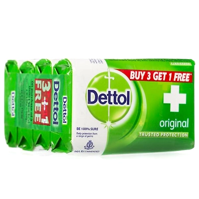 Dettol Original Soap Buy3 Get1 Free 300g-dettoloriginalsoap300g
