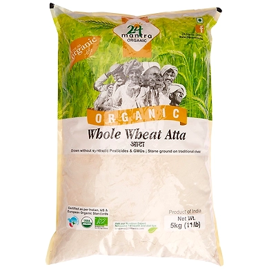 24 Mantra Organic Whole Wheat Atta 5kg-mantrawholewheatatta5kg