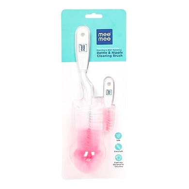 Mee Mee Bottle &amp; Nipple Cleaning Brush 1N-bottlenipplebrush1n