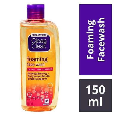 Clean &amp; Clear Foaming Face Wash 150ml-foamingfacewash150ml