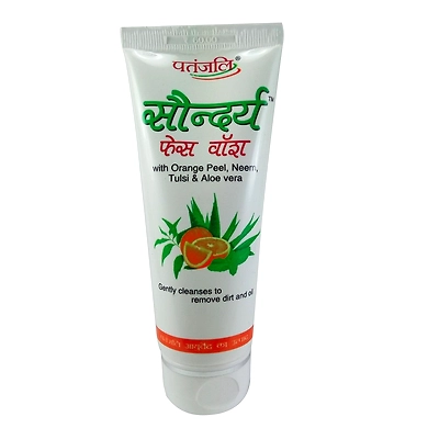 Patanjali Saundarya Face Wash Orange 60g-patanjalifacewash60g