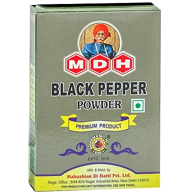 MDH Black Pepper Powder 50g-mdhblackpepperpowder50gasd