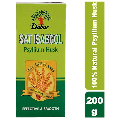 Dabur Sat Isabgol Psyllium Husk 200g-daburisabgolhusk200g