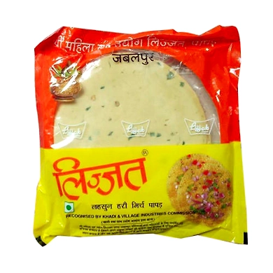 Lijjat Lahsun Mirch papad 200g-Lijjatlhsnmrchpapad200g