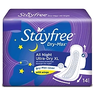 Stayfree Dry Max All Night 14Pads