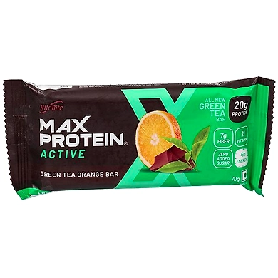 Rite Bite Max Protein Green Tea Orange Bar 70g-greenteaorangebar70g