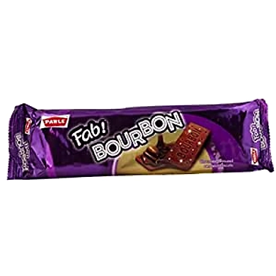 Parle Fab Bourbon Chocolate Flavoured 150g-parlefabchocolatebiscuit150g