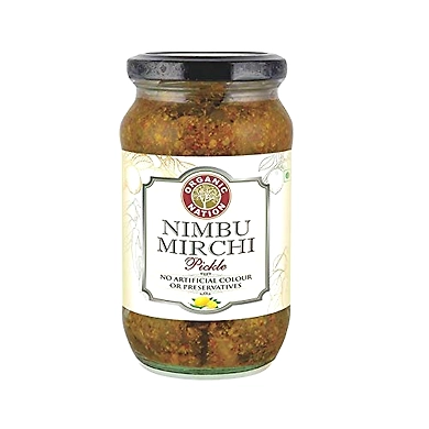 Organic Nation Nimbu Mirchi Pickle 400g-nimbumirchipickle400g
