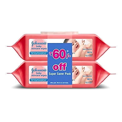 Johnsons Baby Skincare Wipes 80x2pack-johnsonsbabywipes80x2pack