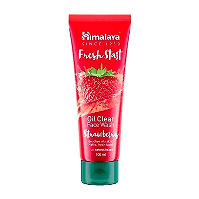 Himalaya Strawberry Oil Clear Face Wash 100ml-himalayastrawbeeryfacewash100g