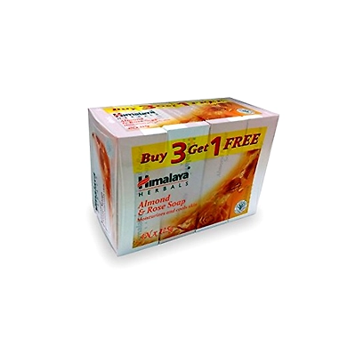 Himalaya Almond &amp; Rose Soap 125g Buy3 Get1 Free-himalayaalmondsoap500g1