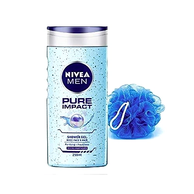 Nivea Men Pure Impact Shower Gel 250ml-niveapureimpactgel250ml
