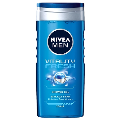 Nivea Men Vitality Fresh Shower Gel 250ml-niveamenvitalityshowergel250ml