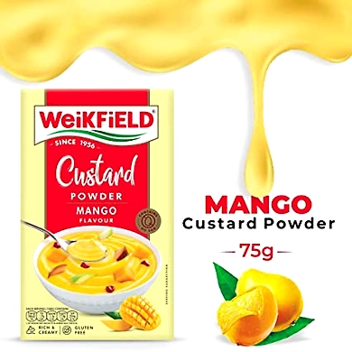 Weikfield Custard Powder Mango Flavour 75g-custardmangoflavour75g