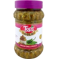 Tops Green Chilli Pickle 375g