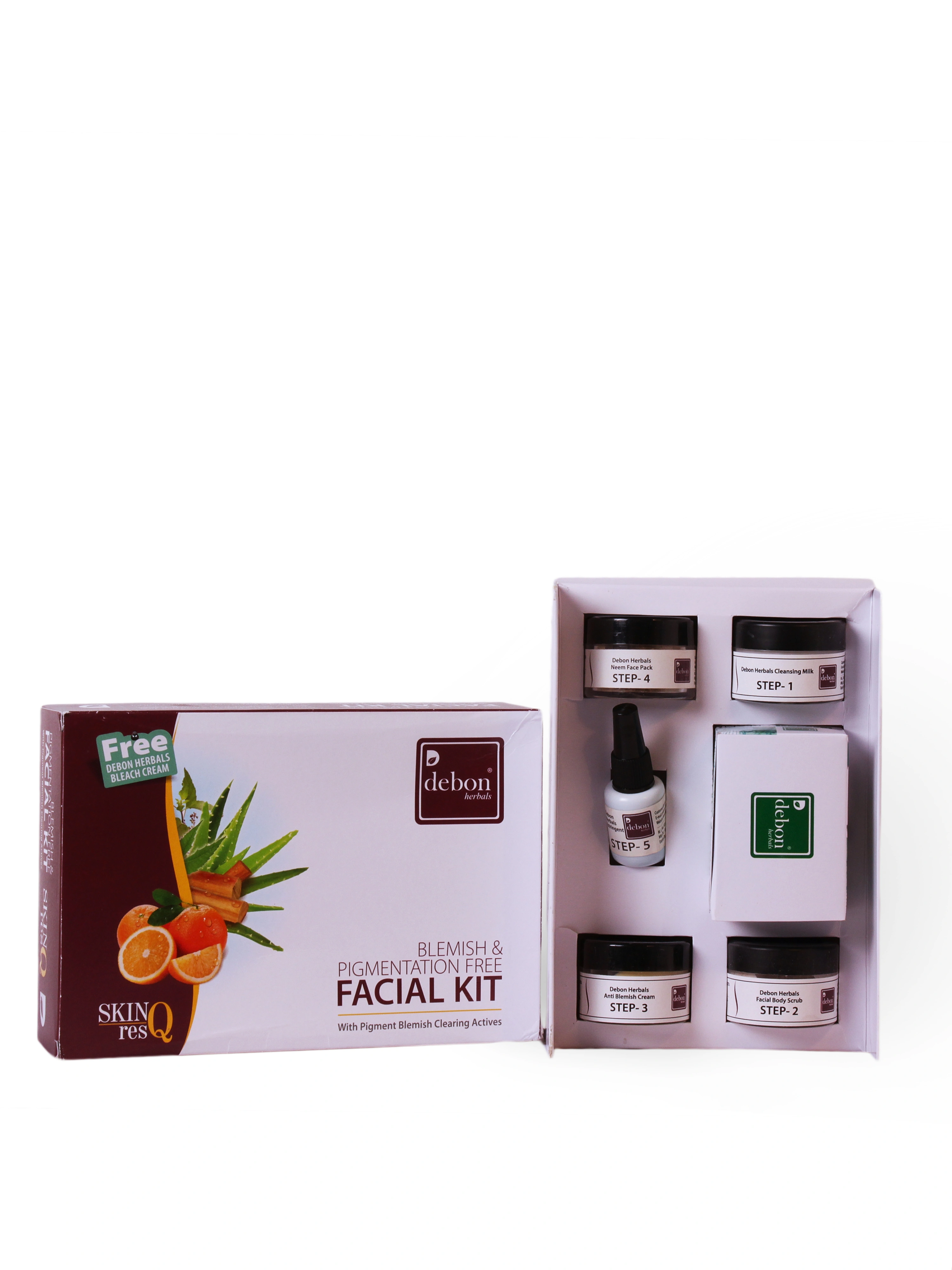 DEBON HERBALS BLEMISH &amp; PIGMENTATION FREE FACIAL KIT-DH-052-250g