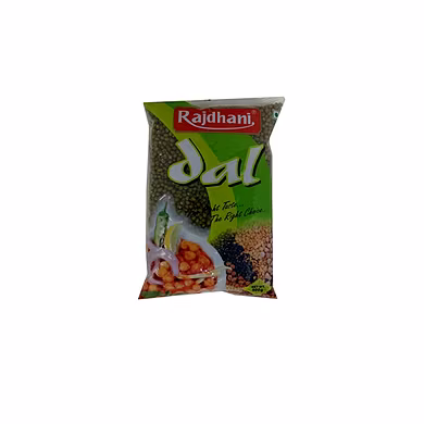Rajdhani Pulses - Moong Sabut, 500g Pouch-SKU-RAJDHANI-DAL