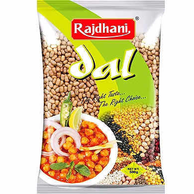Rajdhani Pulses - Moth Sabut, 500g-SKU-RAJD-DAL