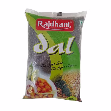 Rajdhani Dal - Urad Sabut, 500g Pack-SKU-RAJD-URADSABUT